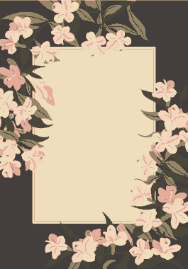 Free PDF Books, Flowers Sketch Decorative Card Template Free Vector