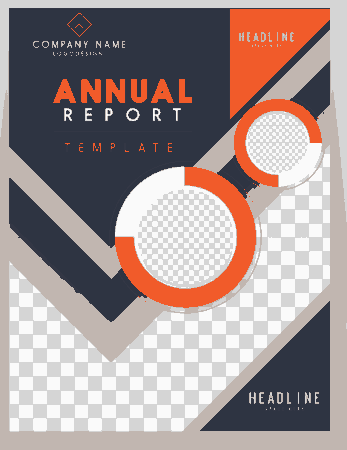 Free PDF Books, Business Annual Report Cover Elegant Free Vector