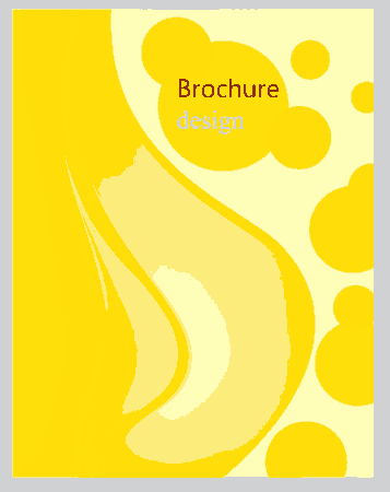 Free Download PDF Books, Brochure Cover Yellow Curved Lines Free Vector