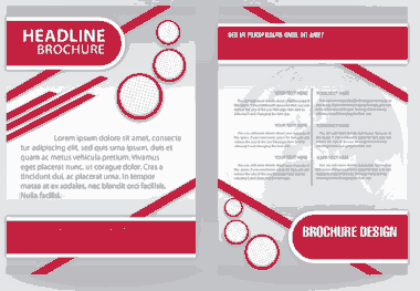 Free Download PDF Books, Brochure Design Cirles Diagonal Illustration Free Vector