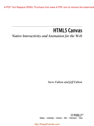 Free Download PDF Books, HTML5 Canvas