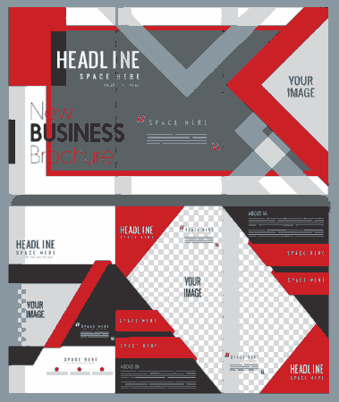 Free Download PDF Books, Corporate Brochure Modern Checkered Free Vector