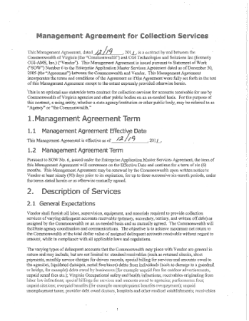Free Download PDF Books, Collective Services Business Management Agreement Template