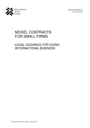 Free Download PDF Books, Model Contract For Small Firms Template