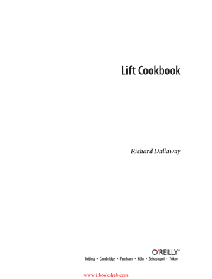 Free Download PDF Books, Lift Cookbook