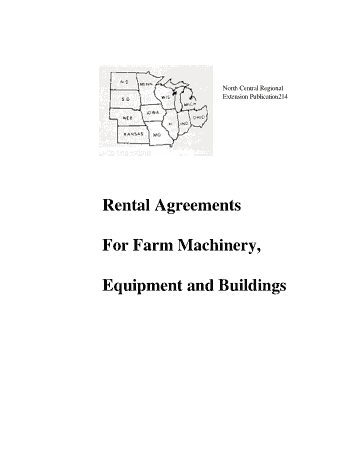 Free Download PDF Books, Rental Agreement For Farm Machinery Template