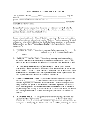 Free Download PDF Books, Lease Purchase Agreement Sample Template