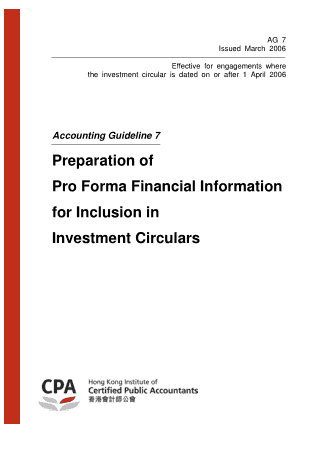 Free Download PDF Books, Preperation of ProForma Financial Information for Inclusion In Investment Circulars Template