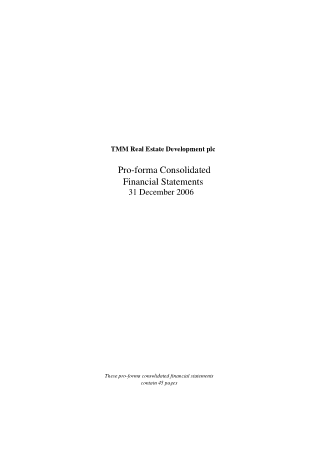 Free Download PDF Books, Pro Formal Consolidated Financial Statement Template