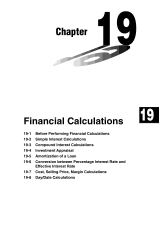 Free Download PDF Books, Financial Calculations Template