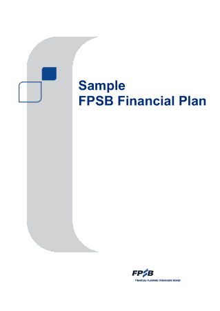Free Download PDF Books, FPSB Financial Plan Sample Template