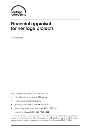 Free Download PDF Books, Financial Appraisal for Heritage Projects Finance Template