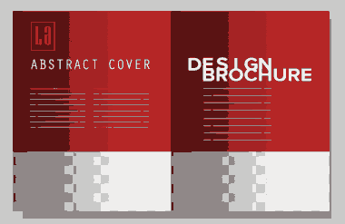 Free Download PDF Books, Brochure Template Modern Red Plain Checkered Decor Free Vector