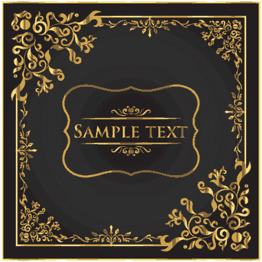 Free Download PDF Books, Document Decorative Background Luxury Royal Style Golden Decor Free Vector