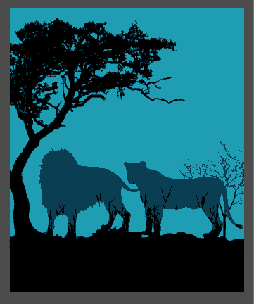 Free Download PDF Books, Wild Nature Background Dark Design Blurred Silhouette Sketch Free Vector