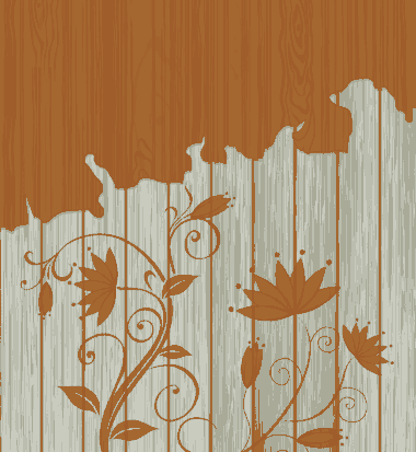 Free Download PDF Books, Flowers Background Colored Sketch Scaled Off Wooden Decoration Free Vector