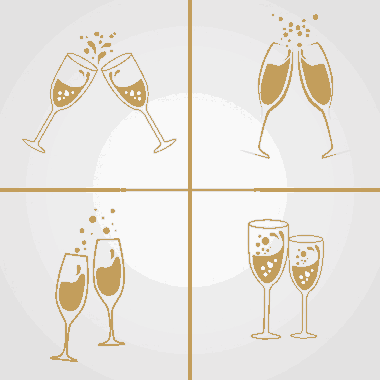 Free Download PDF Books, Cheering Wine Glasses Background Sets Cartoon Icons Sketch Free Vector