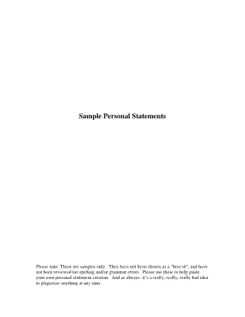 Free Download PDF Books, Medical School Personal Statement Template