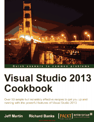 Free Download PDF Books, Visual Studio 2013 Cookbook