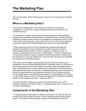 Free Download PDF Books, Free Marketing Plan Example Template