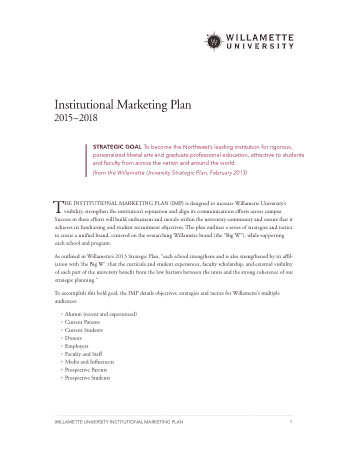 Free Download PDF Books, Institutional Marketing Plan Example Template