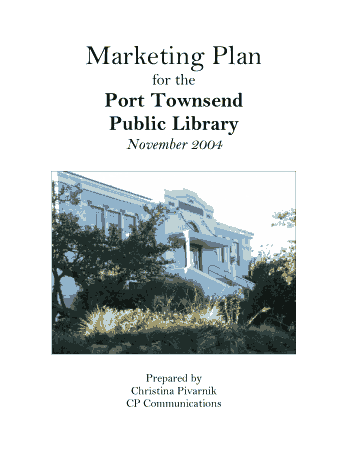 Free Download PDF Books, Library Marketing Plan Example Template