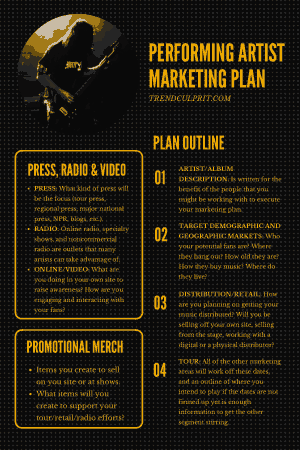 Free Download PDF Books, Performing Artist Music Marketing Plan Template