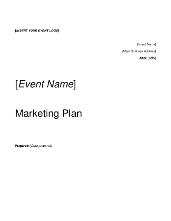 Free Download PDF Books, Simple Event Marketing Plan Template