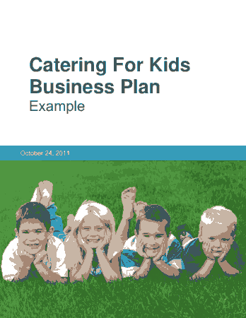 Free Download PDF Books, Catering Business Plan for Kids Template