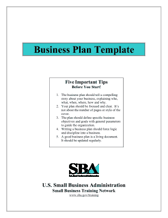 Free Download PDF Books, Small SBA Business Plan Administration Template