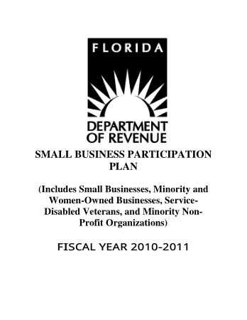 Free Download PDF Books, Small Business Participation Plan Template