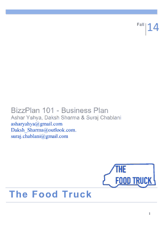 Free Download PDF Books, The Food Truck Template