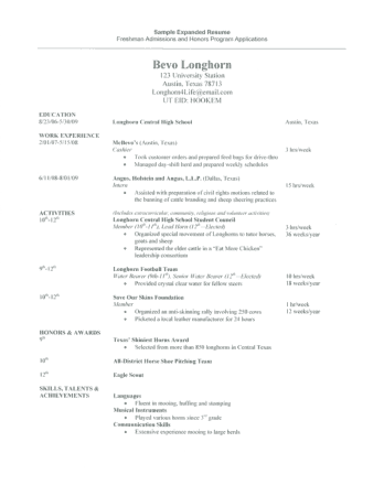 Free Download PDF Books, High School Student Resume Template Example Template