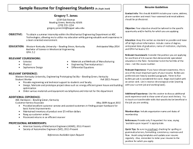 Free Download PDF Books, Job Resume Example For College Students Template