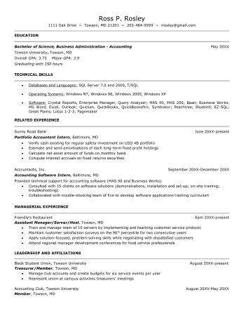 Free Download PDF Books, Administrative Accounting Resume Template