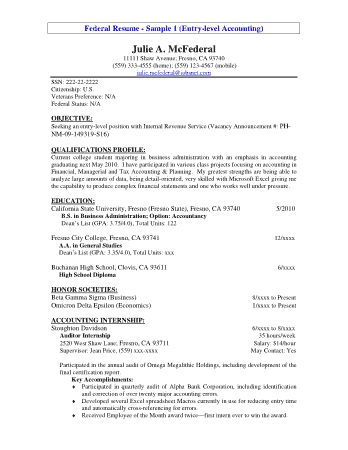 Free Download PDF Books, Entry Level Tax Accountant Resume Template