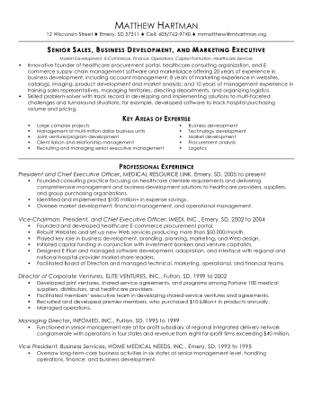 Free Download PDF Books, Sales and Marketing Executive Resume Template