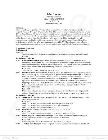 Free Download PDF Books, Objectives in Resumes for Sales Sample Template