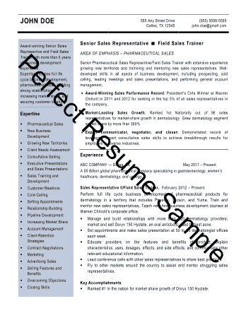 Free Download PDF Books, Sales Representative Resume Sample Template