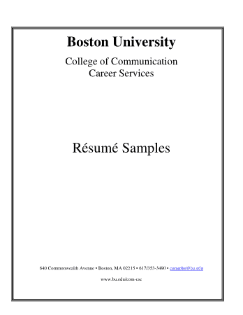 Free Download PDF Books, Basic Undergraduate Resume Sample Template