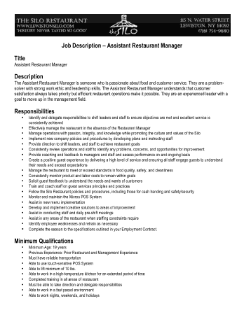 Free Download PDF Books, Assistant Manager Resume Template