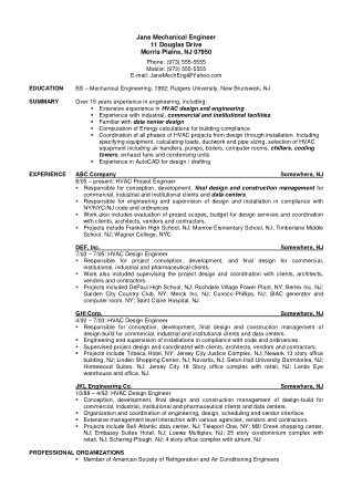 Free Download PDF Books, Professional Mechanical Engineering Resume Template