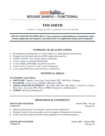 Free Download PDF Books, Professional Software Engineer Resume Template