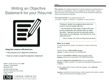 Free Download PDF Books, Customer Service Resume Objective Example Template