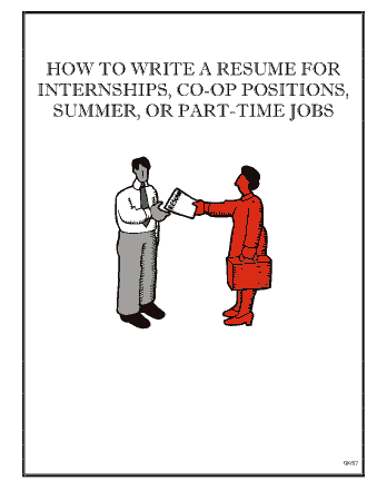 Free Download PDF Books, Summer Job Sample Resume Template