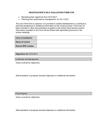 Free Download PDF Books, Head Teacher Self Appraisal Form Template