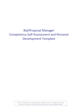 Free Download PDF Books, Effective Bid And Proposal Management Sample Template