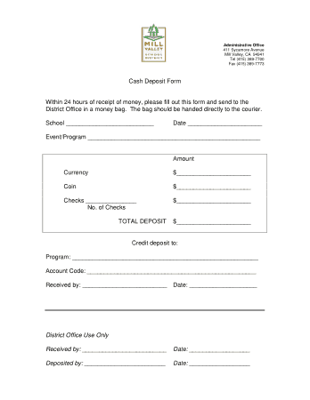 Free Download PDF Books, Cash Deposit Receipt Form Template