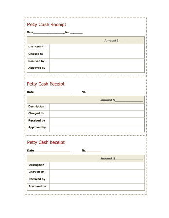 Free Download PDF Books, Petty Cash Receipt Sample Form Template