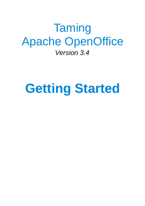 Free Download PDF Books, Taming Apache Open Office Version 3.4